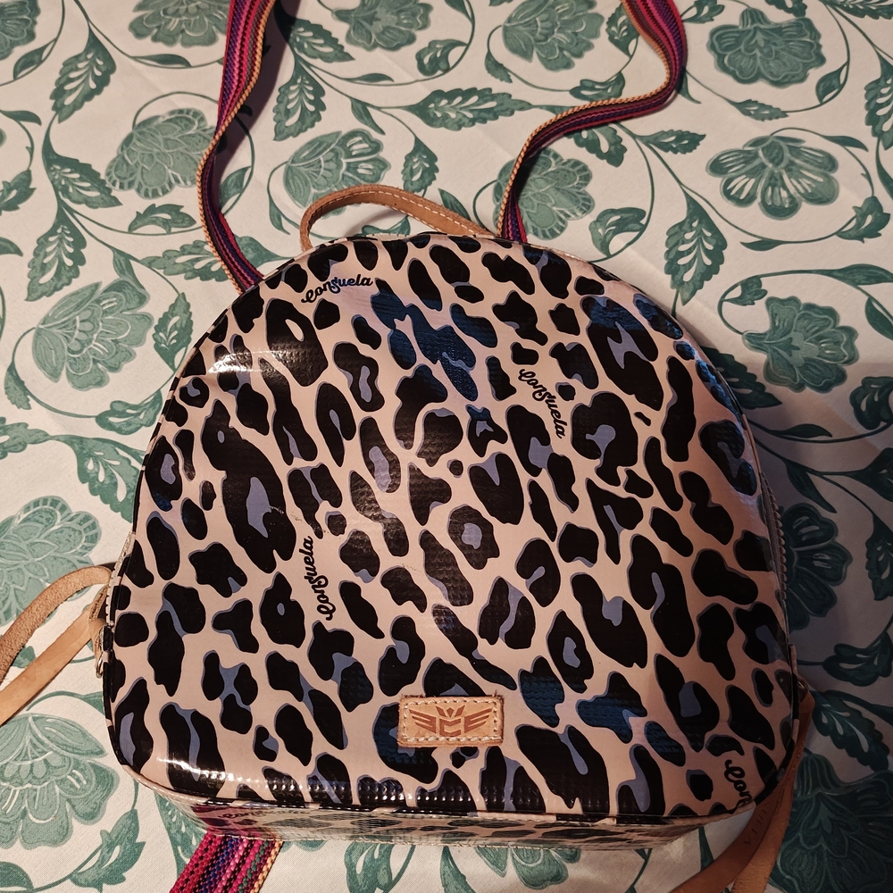 Consuela Black and Cream Backpack Bold Design
